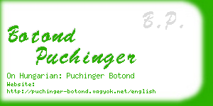 botond puchinger business card